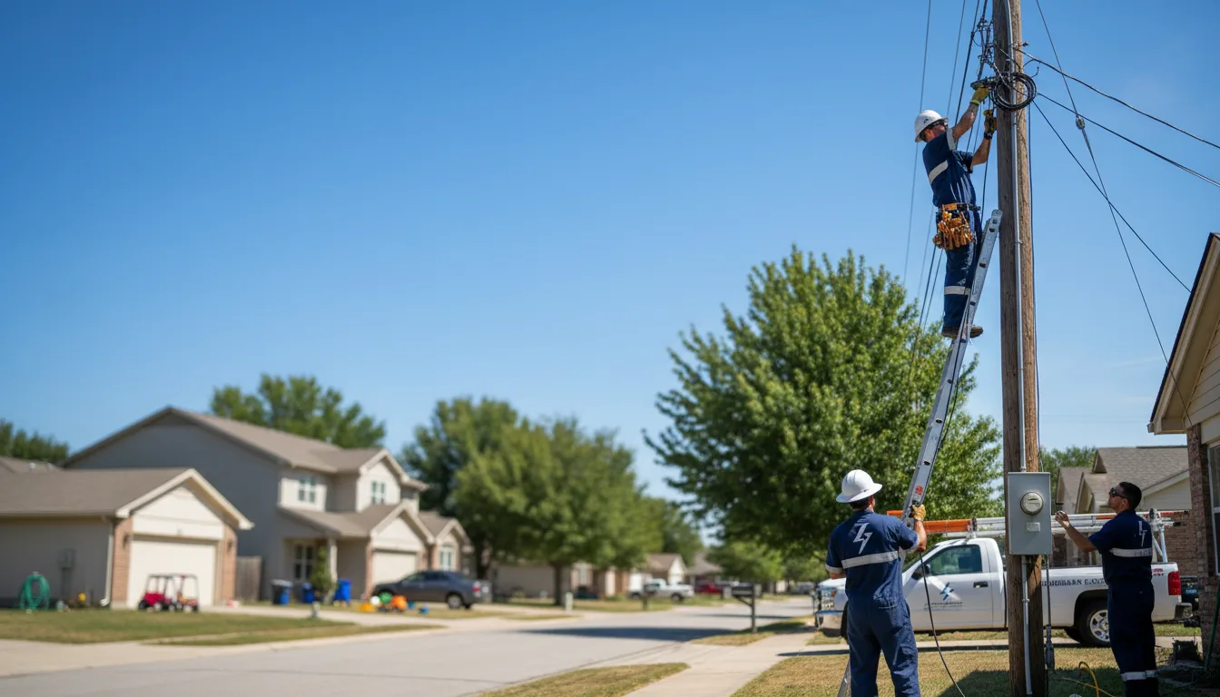 Residential electrician providing installation services in Corona, SD